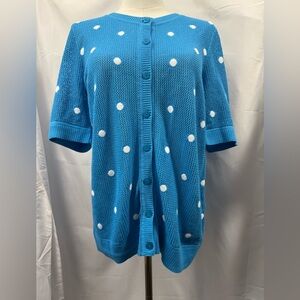 Christopher & Banks Blue Knit Sweater